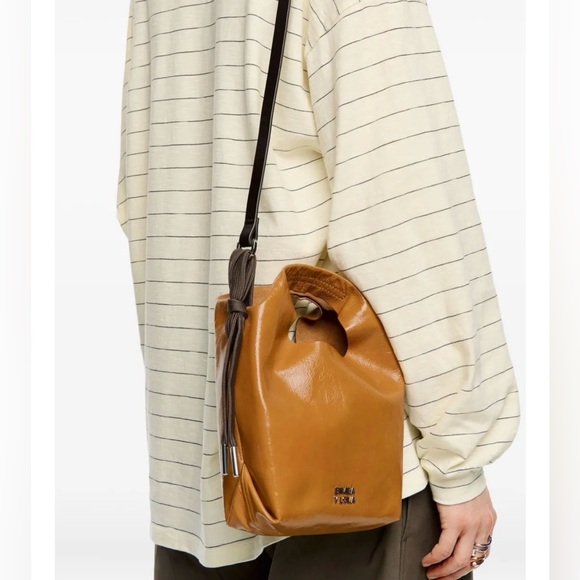 Bimba y Lola Paper leather mini tote bag - Picture 5 of 5